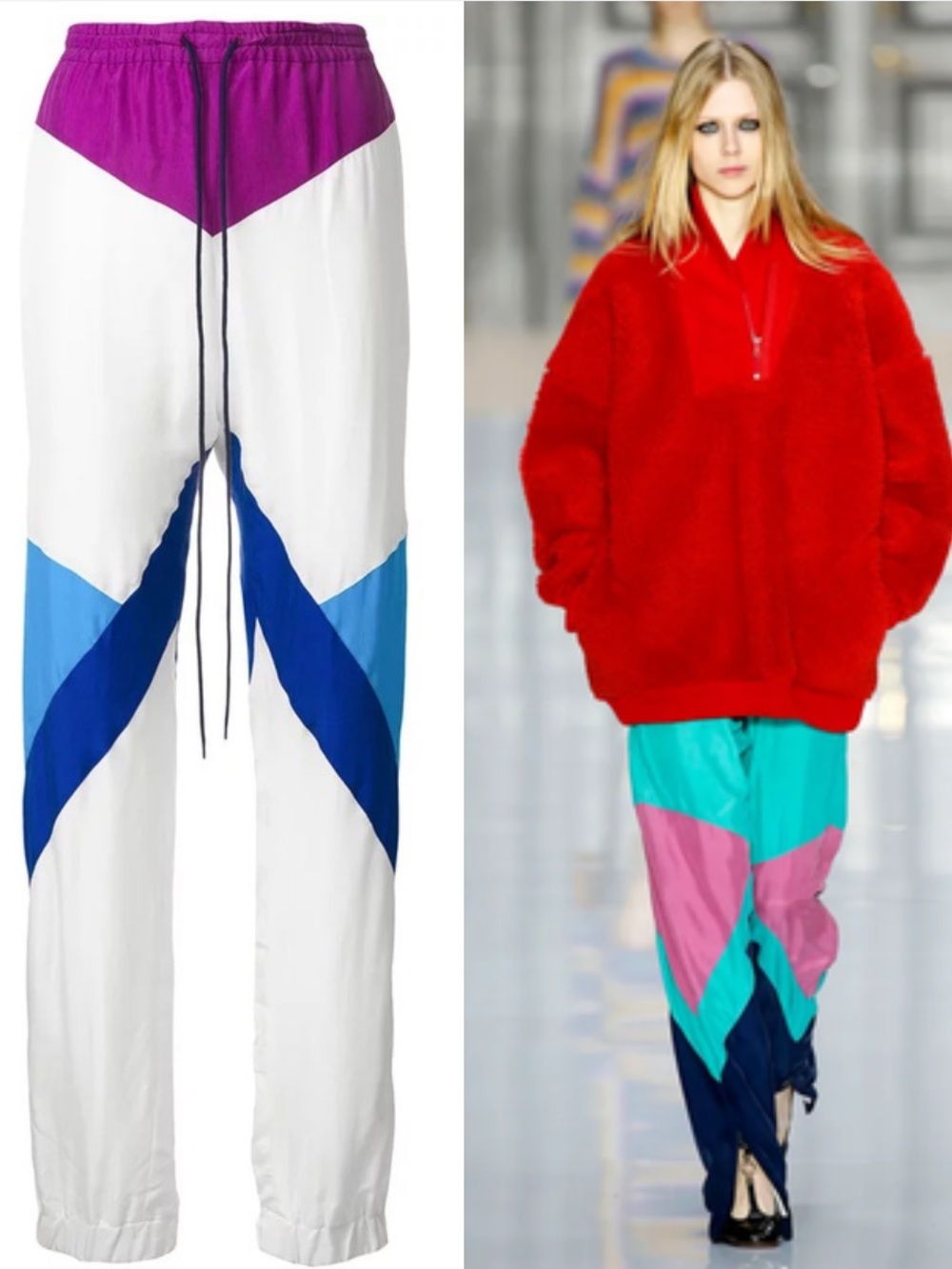 Chloé FW17 Silk Parachute Pants Size 36 / US 4